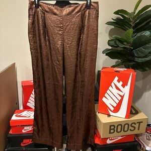 a new day Metallic Brown Pants